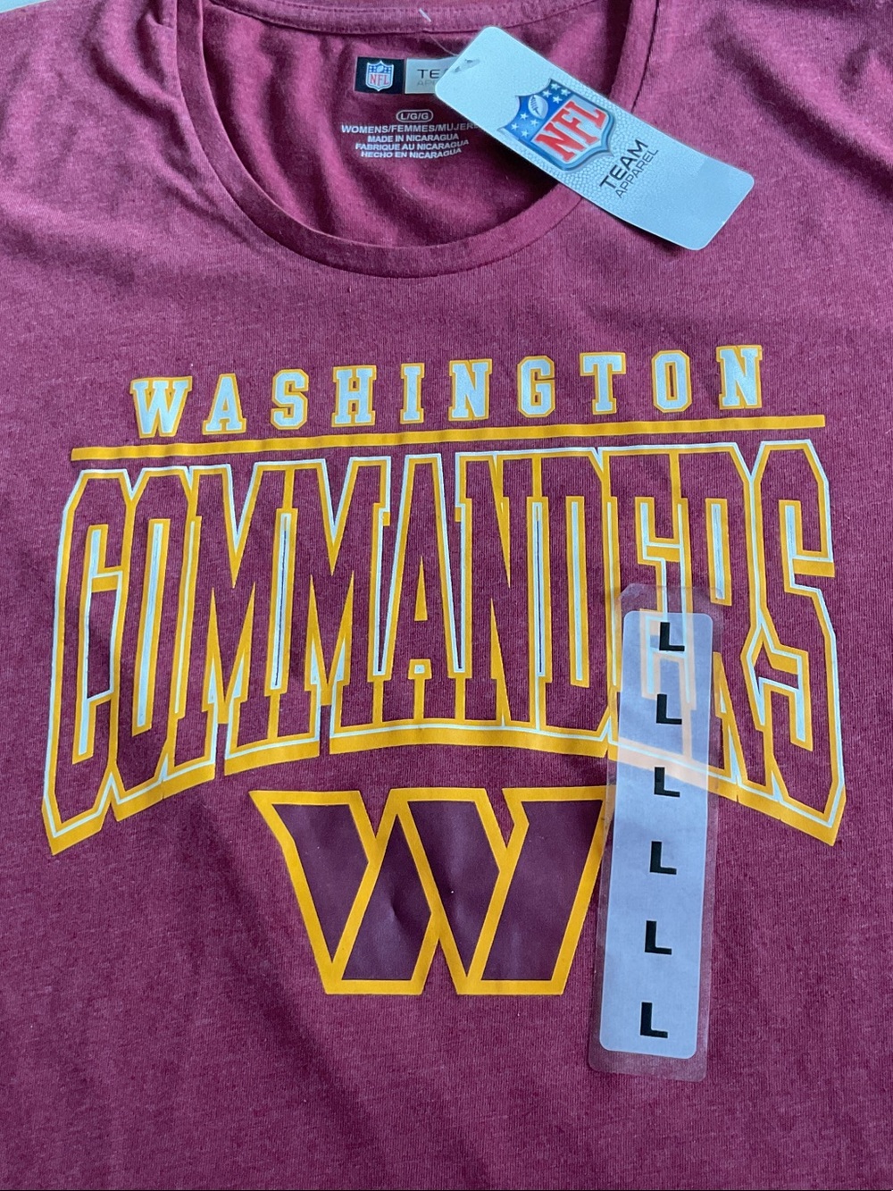 NFL Washington Commanders Team Apparel Tee Shirt - Picture 2 of 4